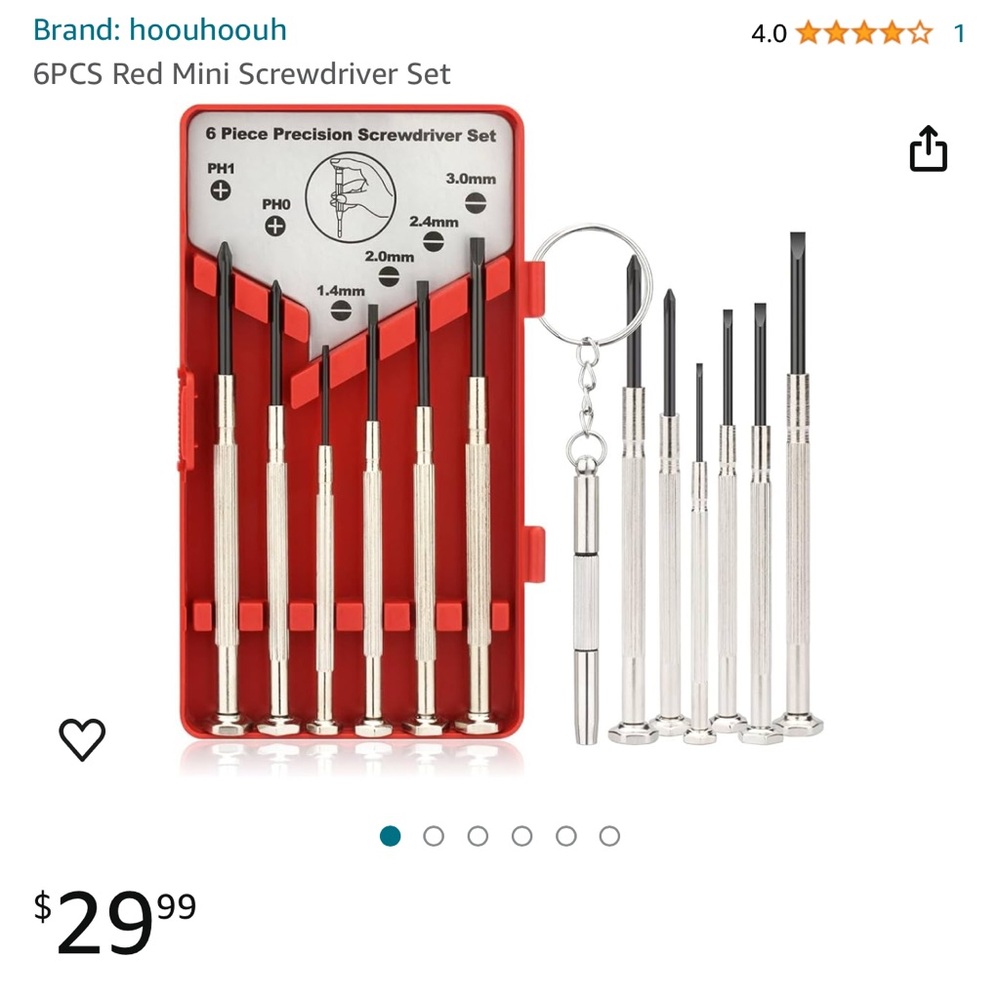 Screwdriver precision set